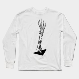 Skeleton Arm Looking For Your Neck Bones Horror Halloween Long Sleeve T-Shirt